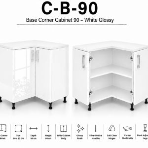 Corner Base 90 Doube Door