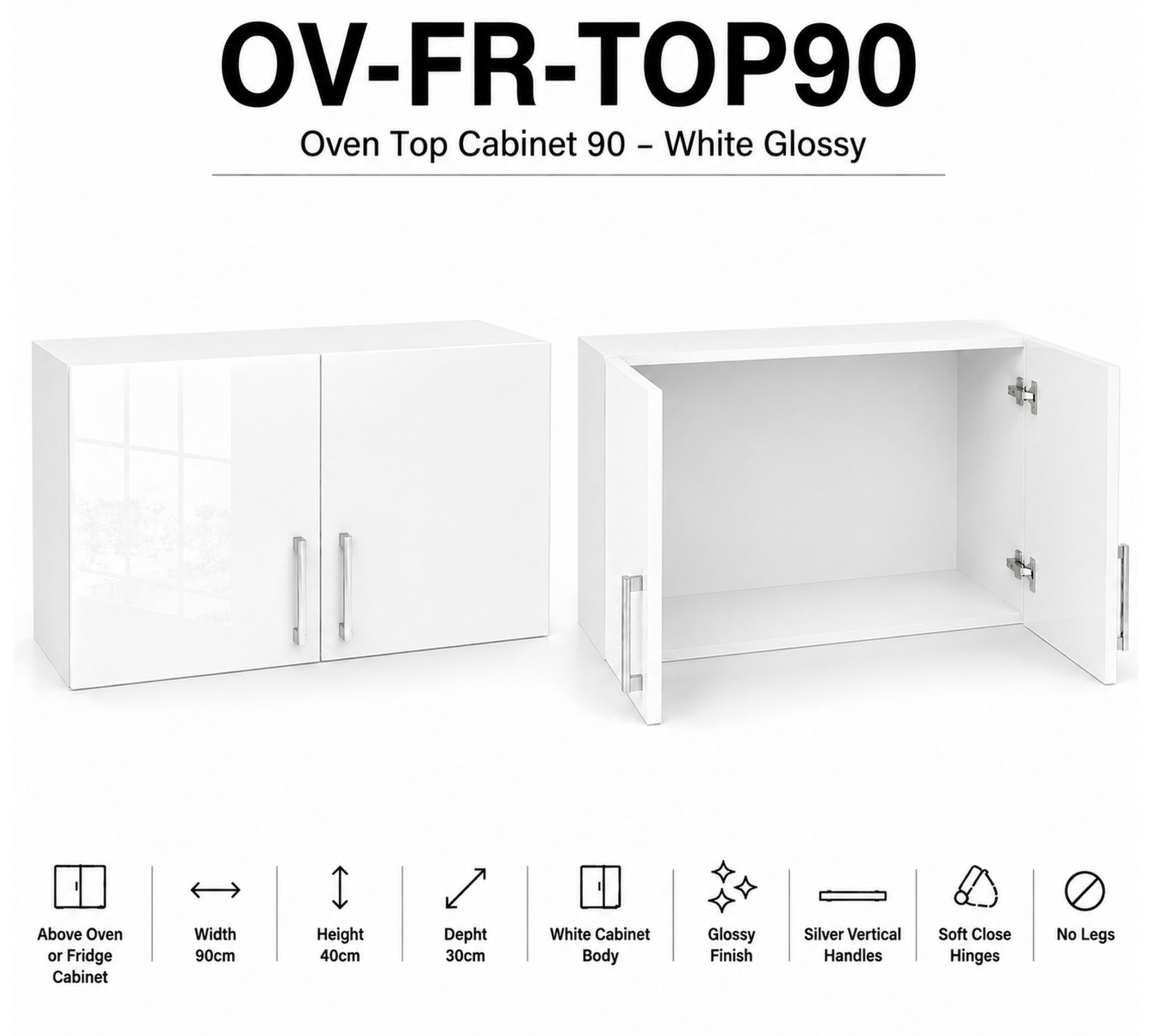 Oven/Fridge Top Cabinet 90