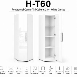 Pentagonal corner tall T210 W60 H-T60