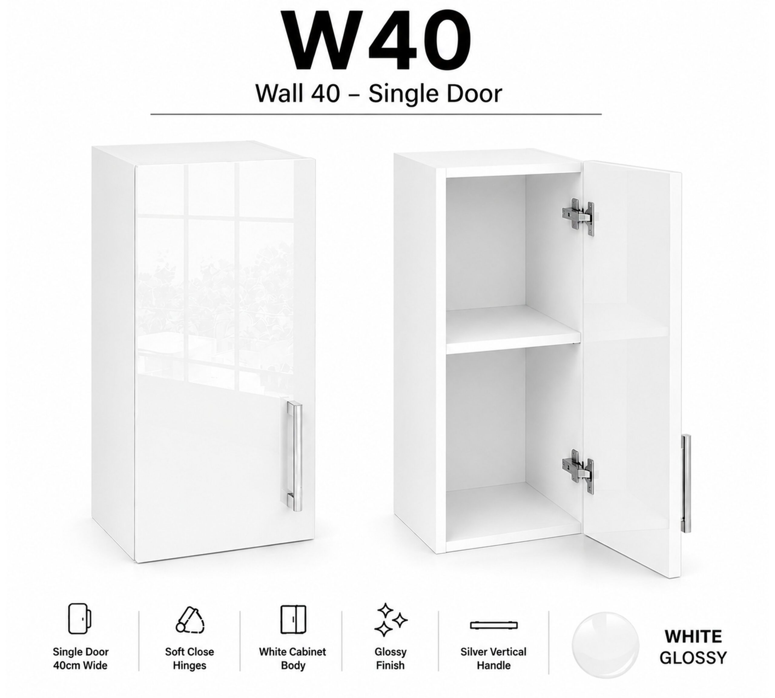 Wall 40 Single Door